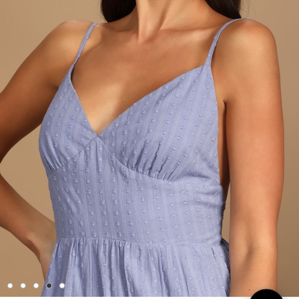 Lulus Ruffle Midi Dress - Picture 3 of 4